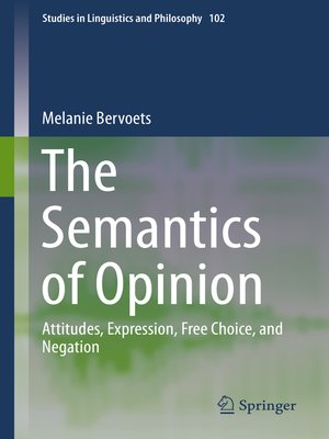 cover image of The Semantics of Opinion